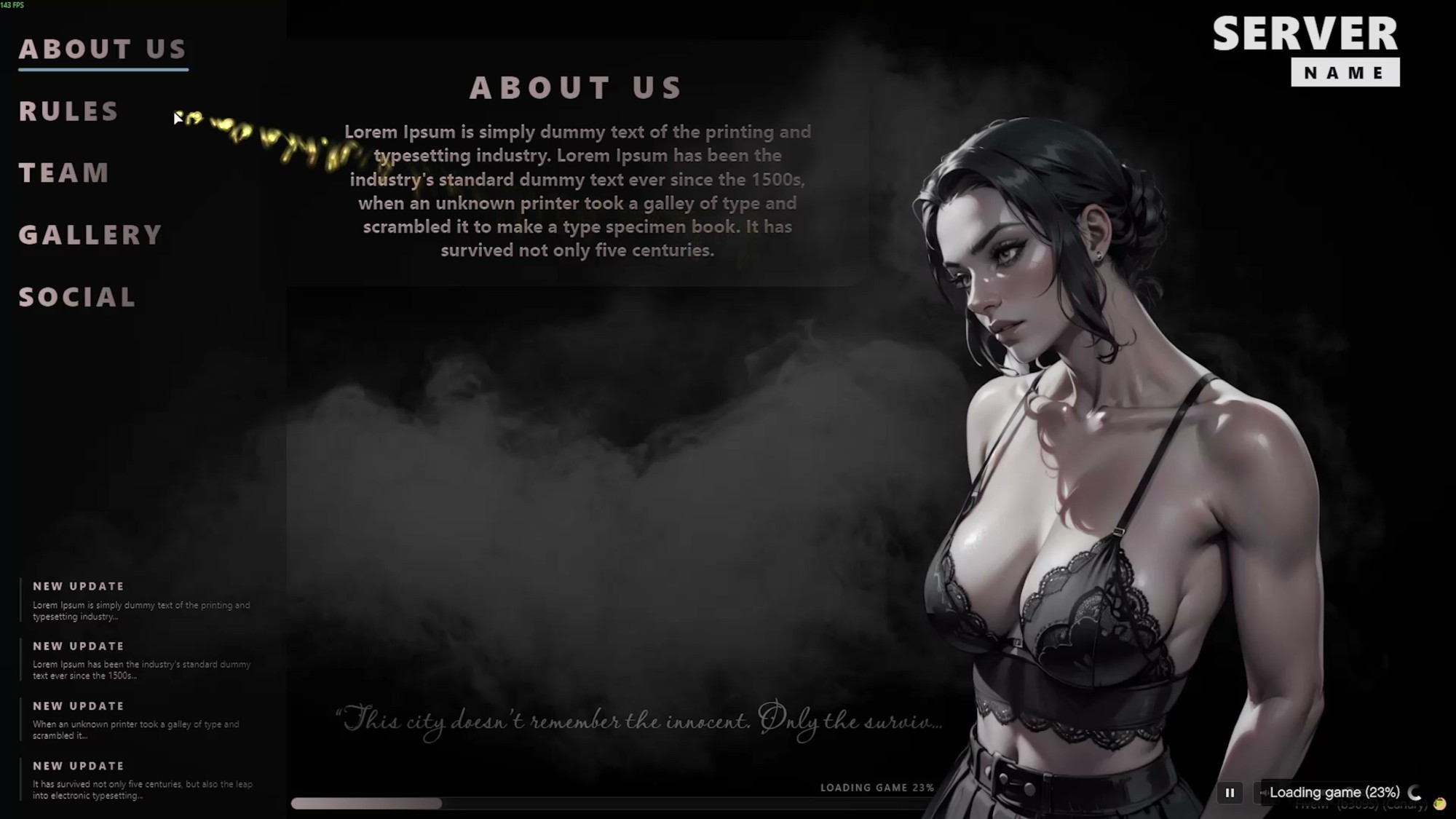 Loading Screen Dark V1