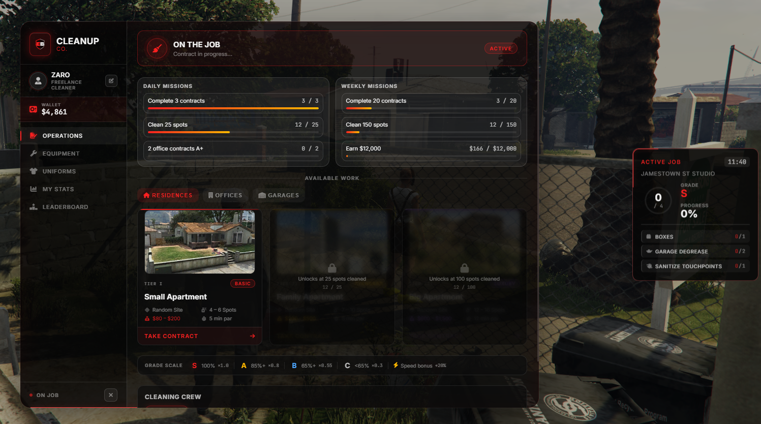 BlackLine Solutions Advance Cleaning Job