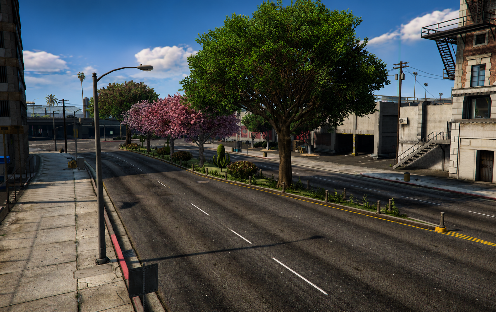 Luxury Vegetation & Road Overhaul for Downtown LS