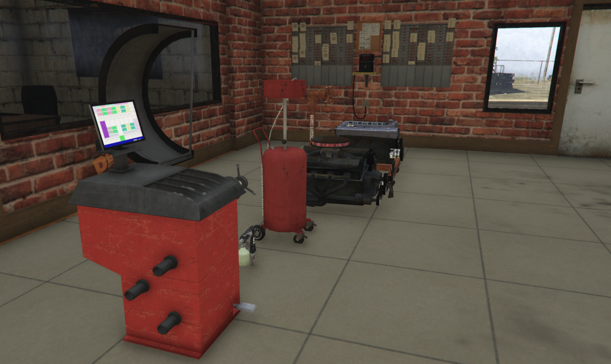 Mechanic Workshop Prop Pack