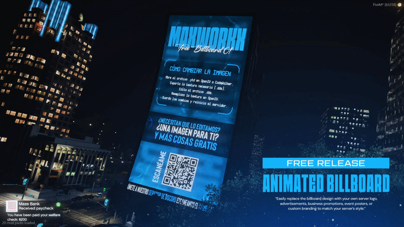 Animated Billboard Free 001