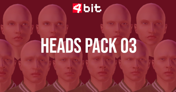 (Pack 03) 4bit 10 Blendable Head Pack