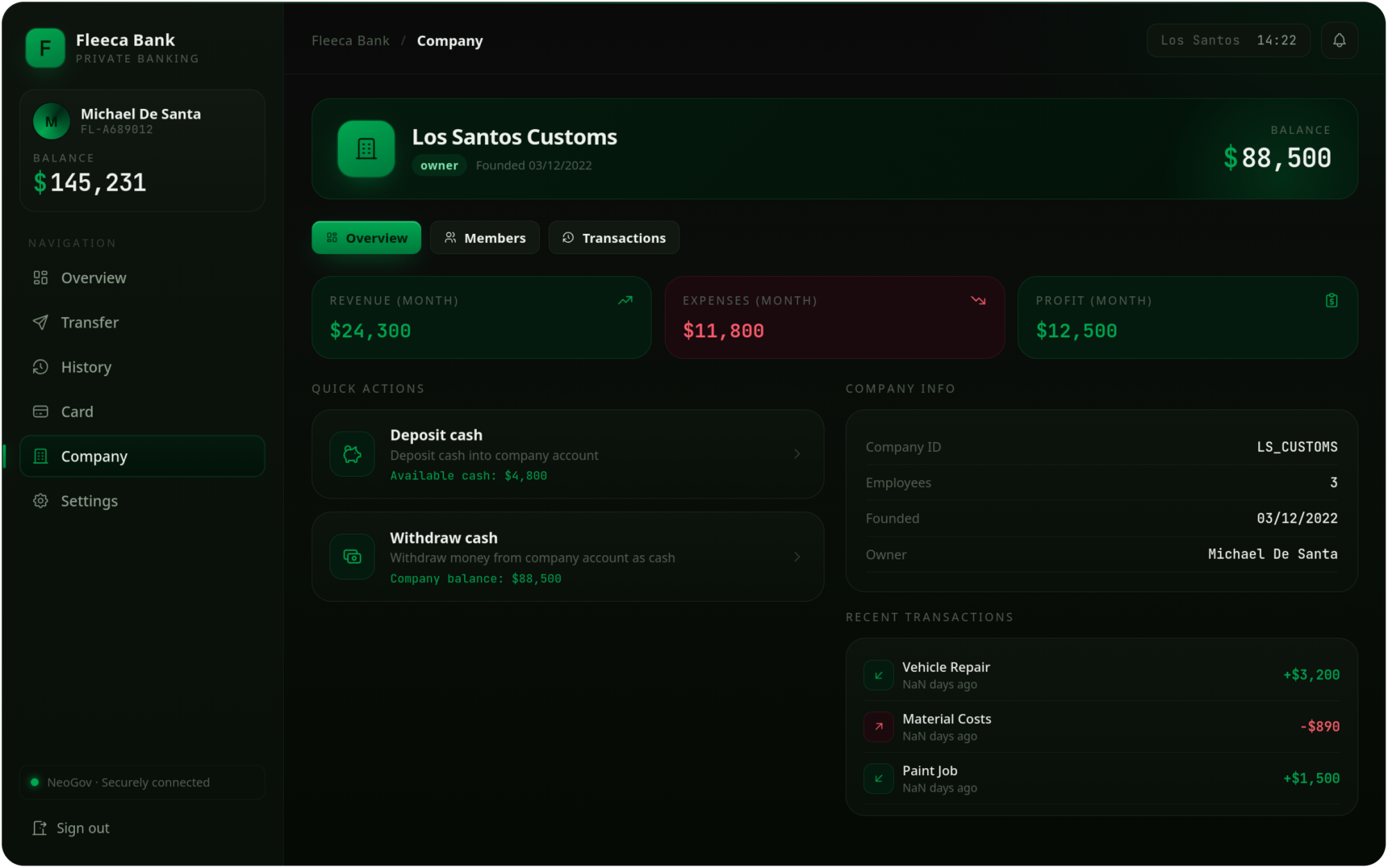 Neoscripts Banking