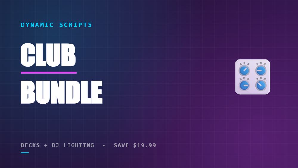 🎛️ Dynamic Club Bundle | Decks + DJ Lighting [QBCore/Qbox/ESX]