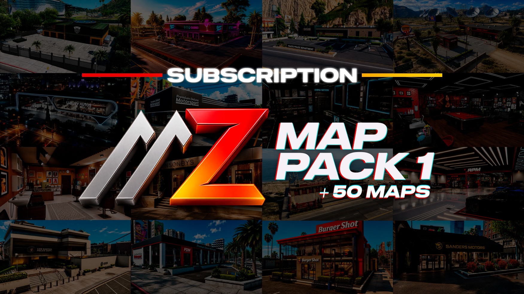 Map Pack 1 - + 50 Maps & Assets