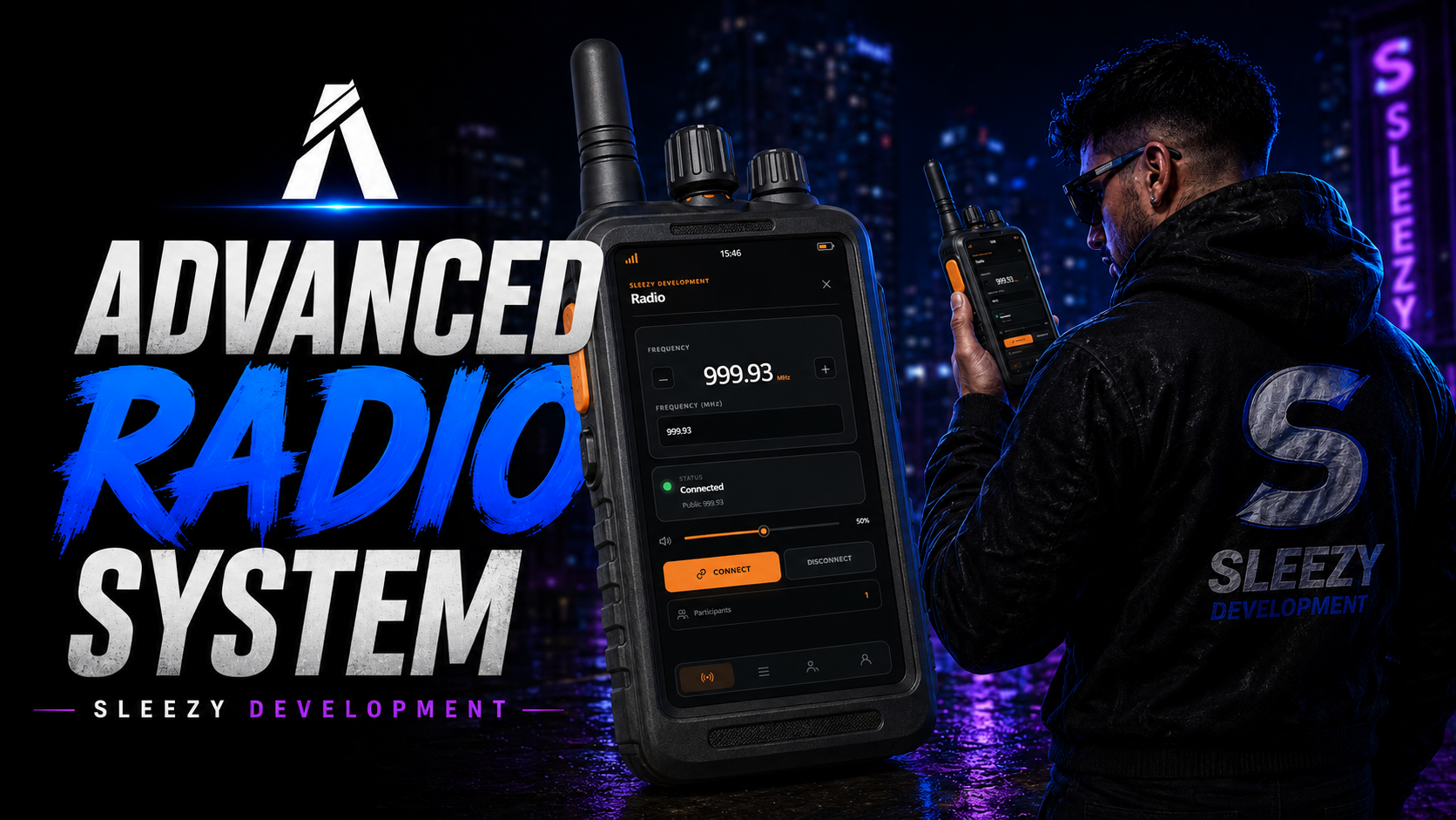 Sleezy Development • Advanced Radio System (ESX, QBCore, Qbox, & Standalone)