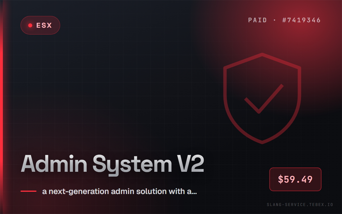 [ESX] Admin System V2