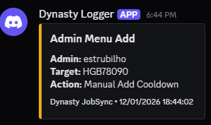 Dynasty Job Sync & Colldown