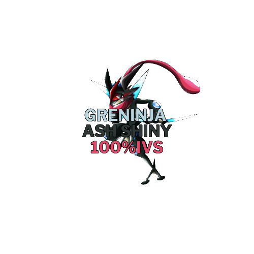 x 1 Greninja Ash Shiny 100ivs