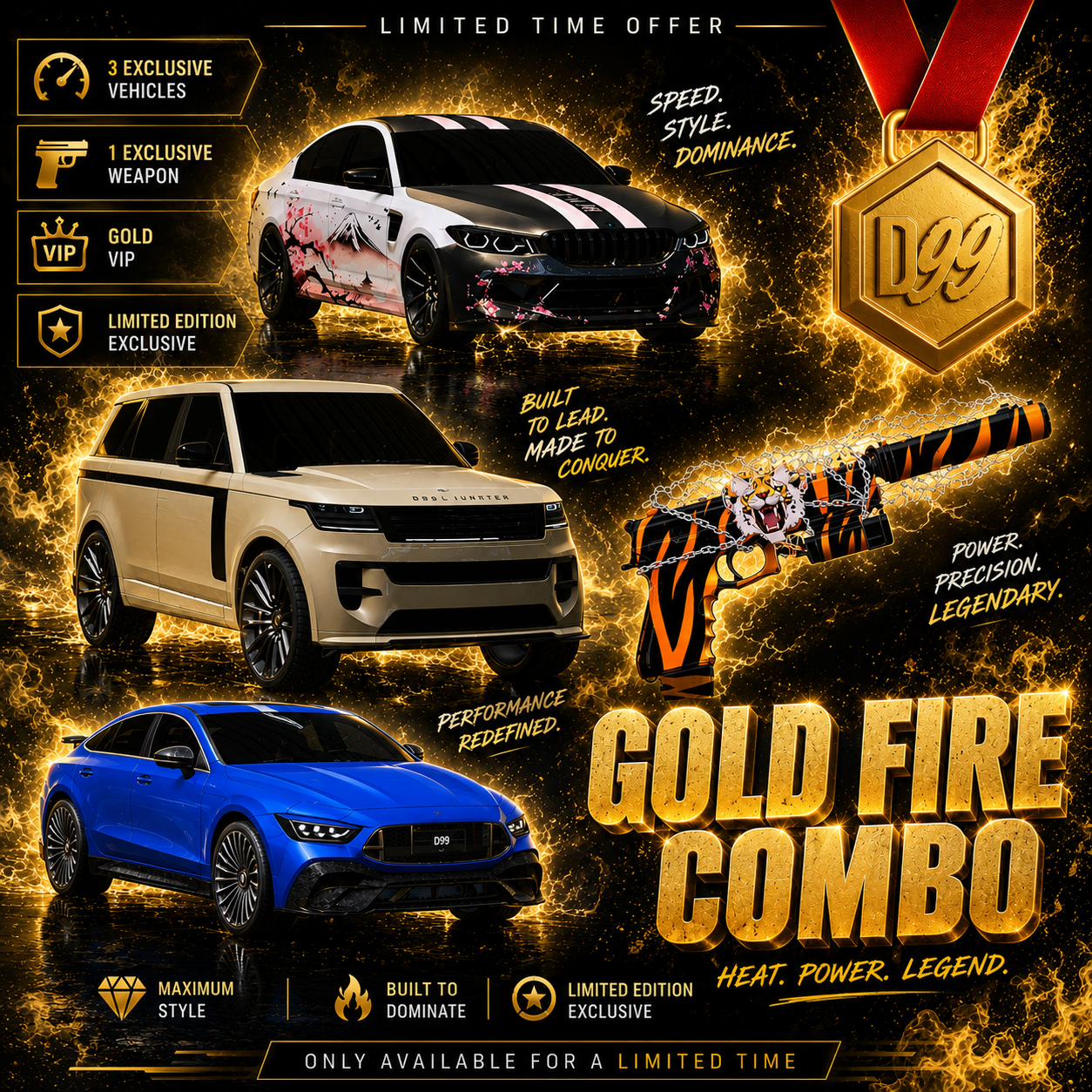 🔥  Gold Fire Combo🔥