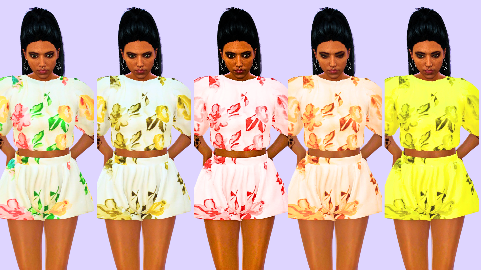 Azalea Set [Top + Shorts]