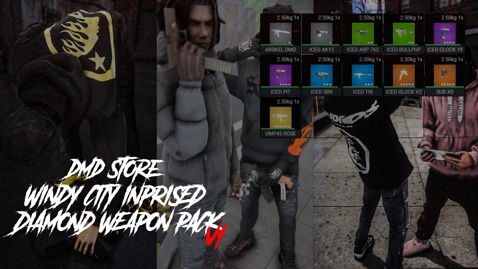 DMD STORE — WINDY CITY DIAMOND WEAPON PACK V1