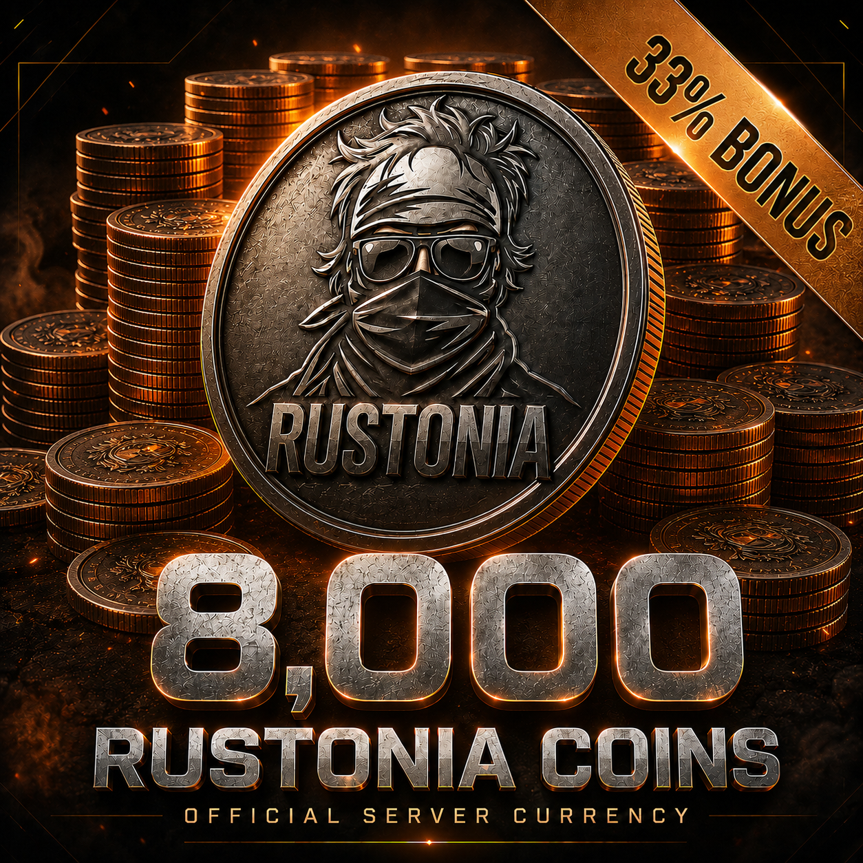 8000 RUSTONIA COINS