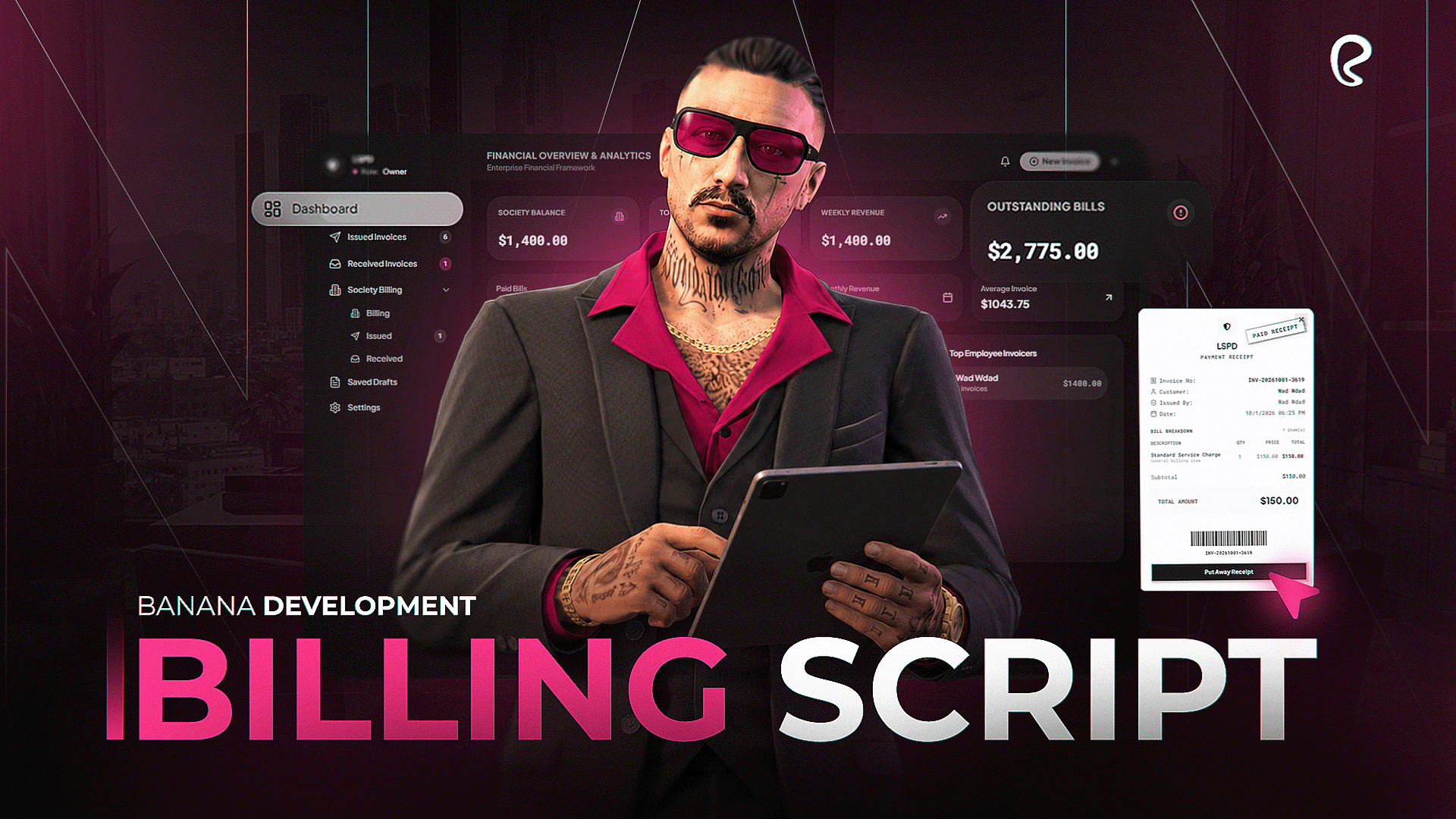 [Advance Billing Script] BILLING INVOICE QBOX ESX QBCORE SCRIPT  {ESCROW}