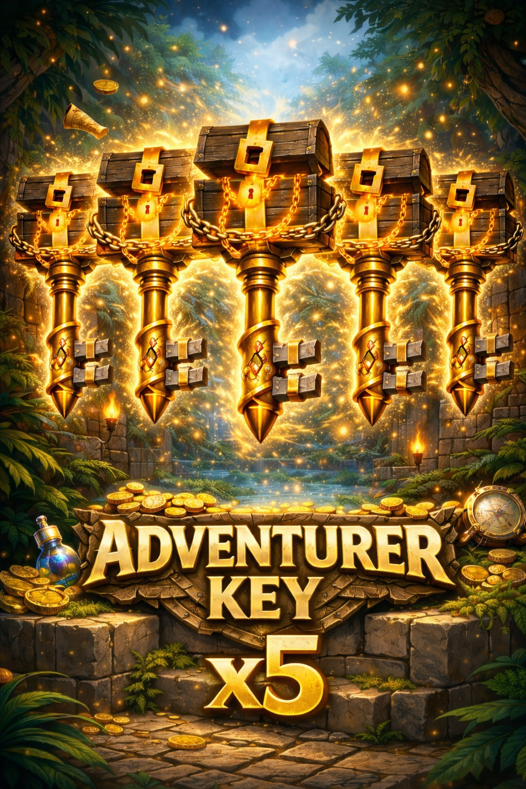🔑 x5 Adventurer Keys