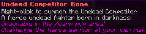 2x Undead Competitor Bones
