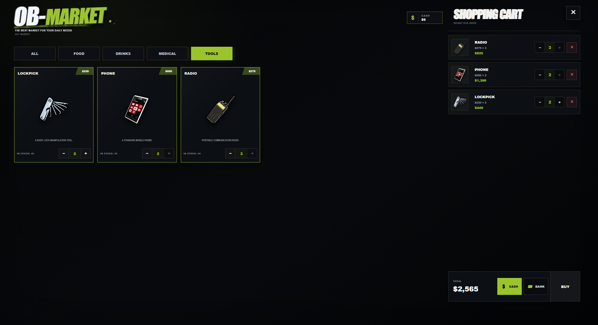 OB-MARKET V2 | Advanced Market System