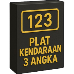 Custom Plat 3 Angka