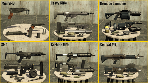 Weapon parts (props)