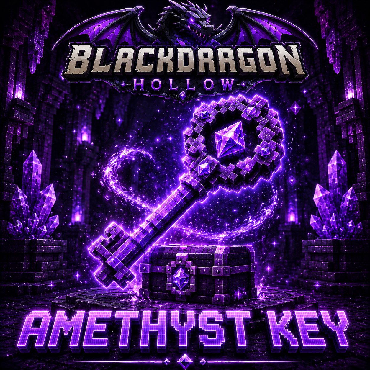 Amethyst Key 5x