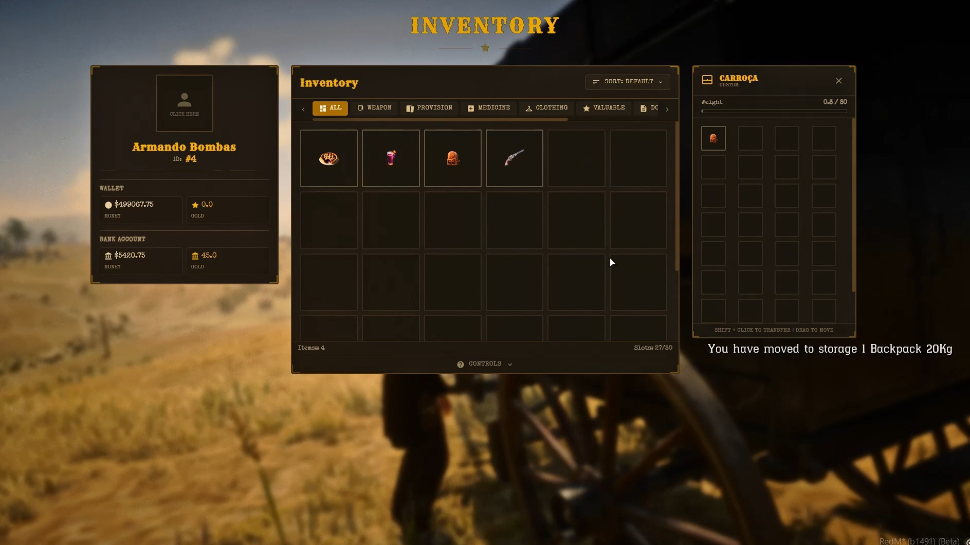 DnL - VORP Inventory | Remake