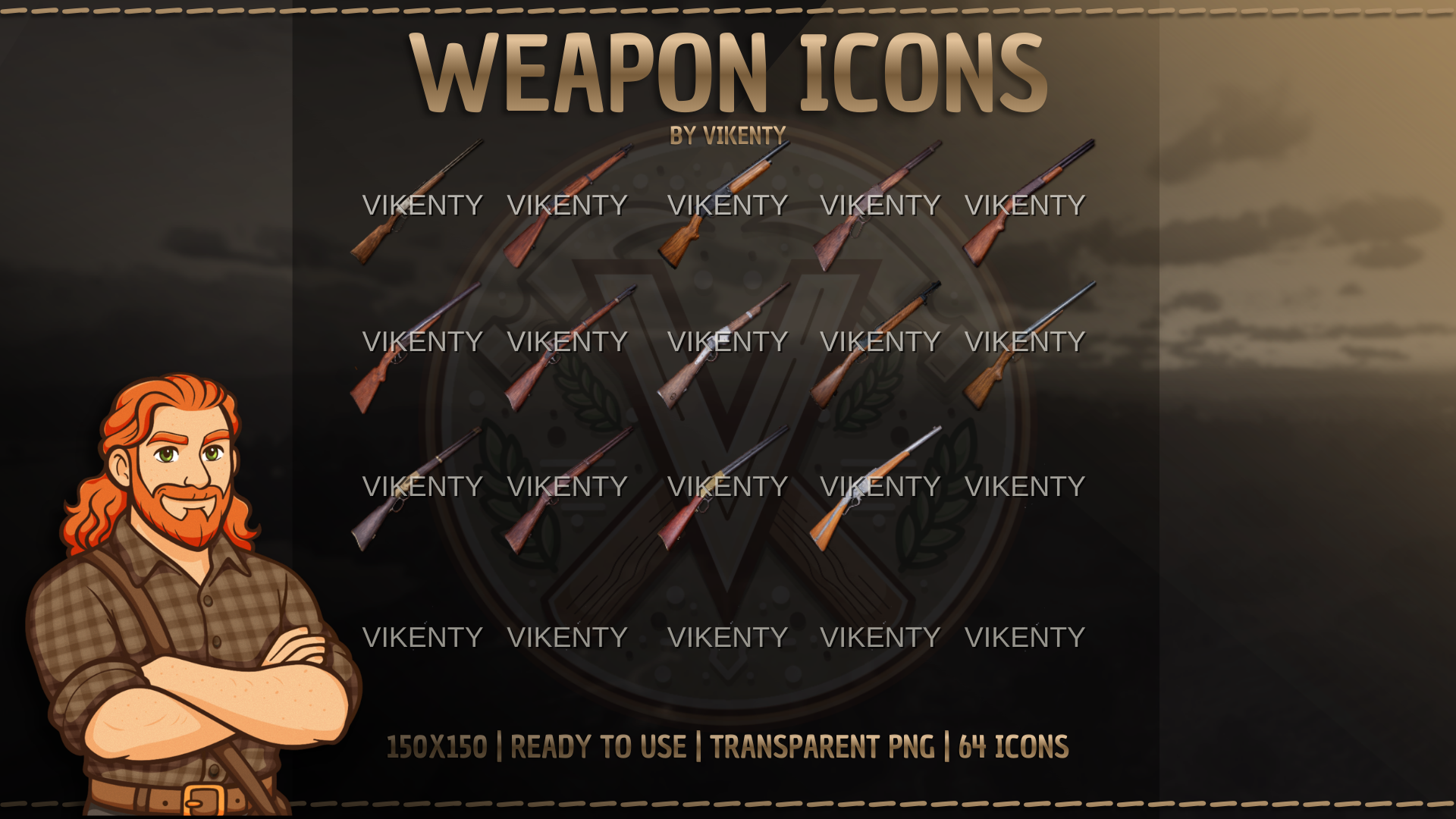 Weapon Icons x64 | 01