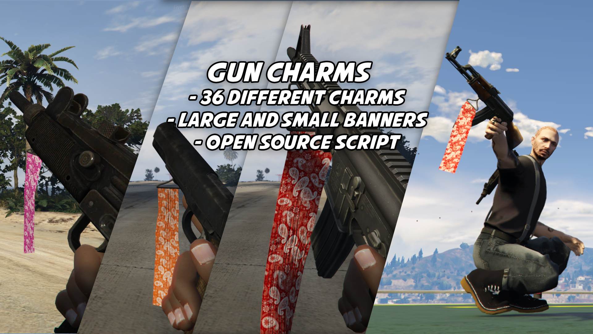 Gun Charms - (36 Gun Charm Banners)