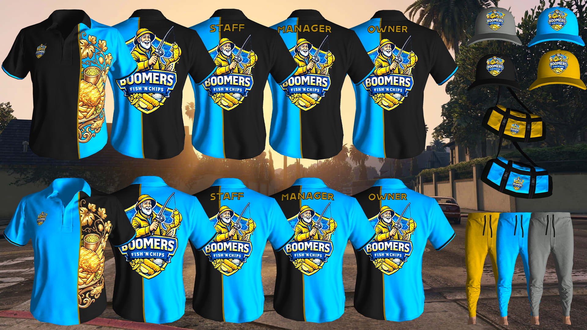 Boomers Fish & Chips Uniform 3 [M+F]