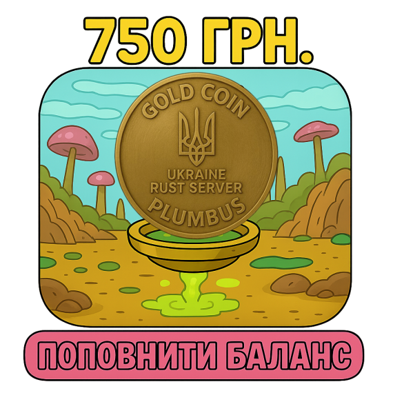Поповнення рахунку на 750 грн у грі