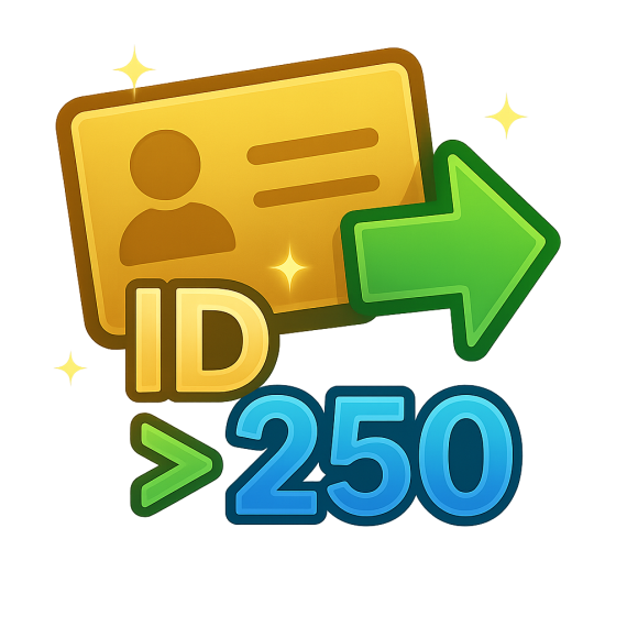 ID 250+
