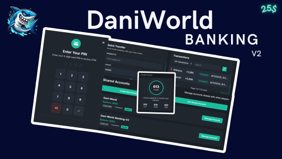 [QBCore] Advanced banking system - dw-banking V2