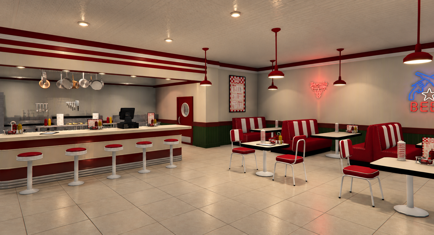[Rex's Diner] mlo interior exterior
