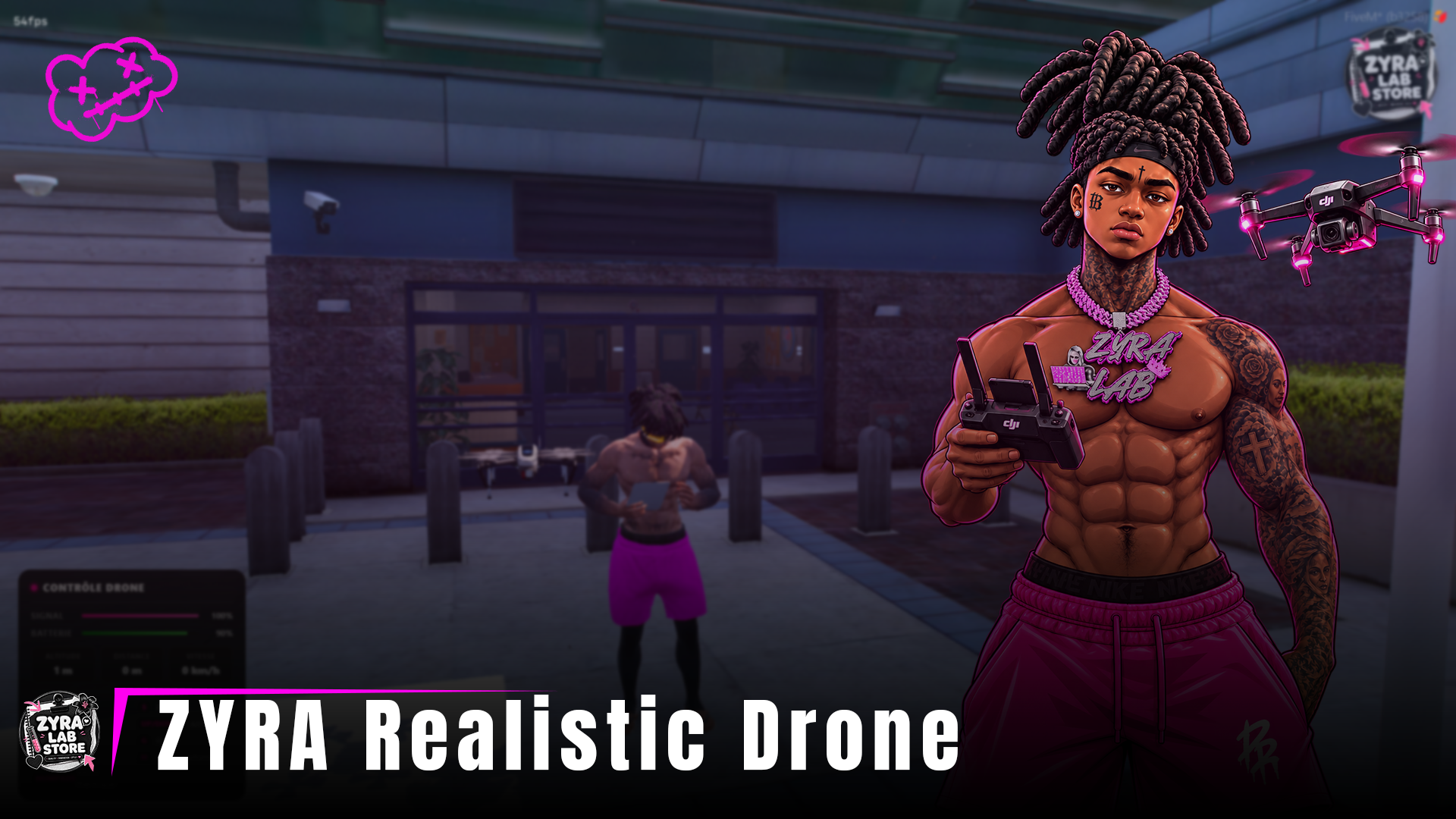 [ZYRA   Drone ]  Realistic Controlled Drone  {ESCROW}