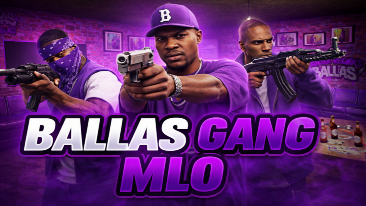 🟣 BALLAS GANG  | Custom FiveM MLO