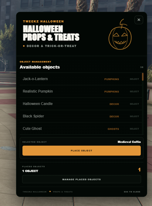 Halloween Props & Treats  (Standalone)
