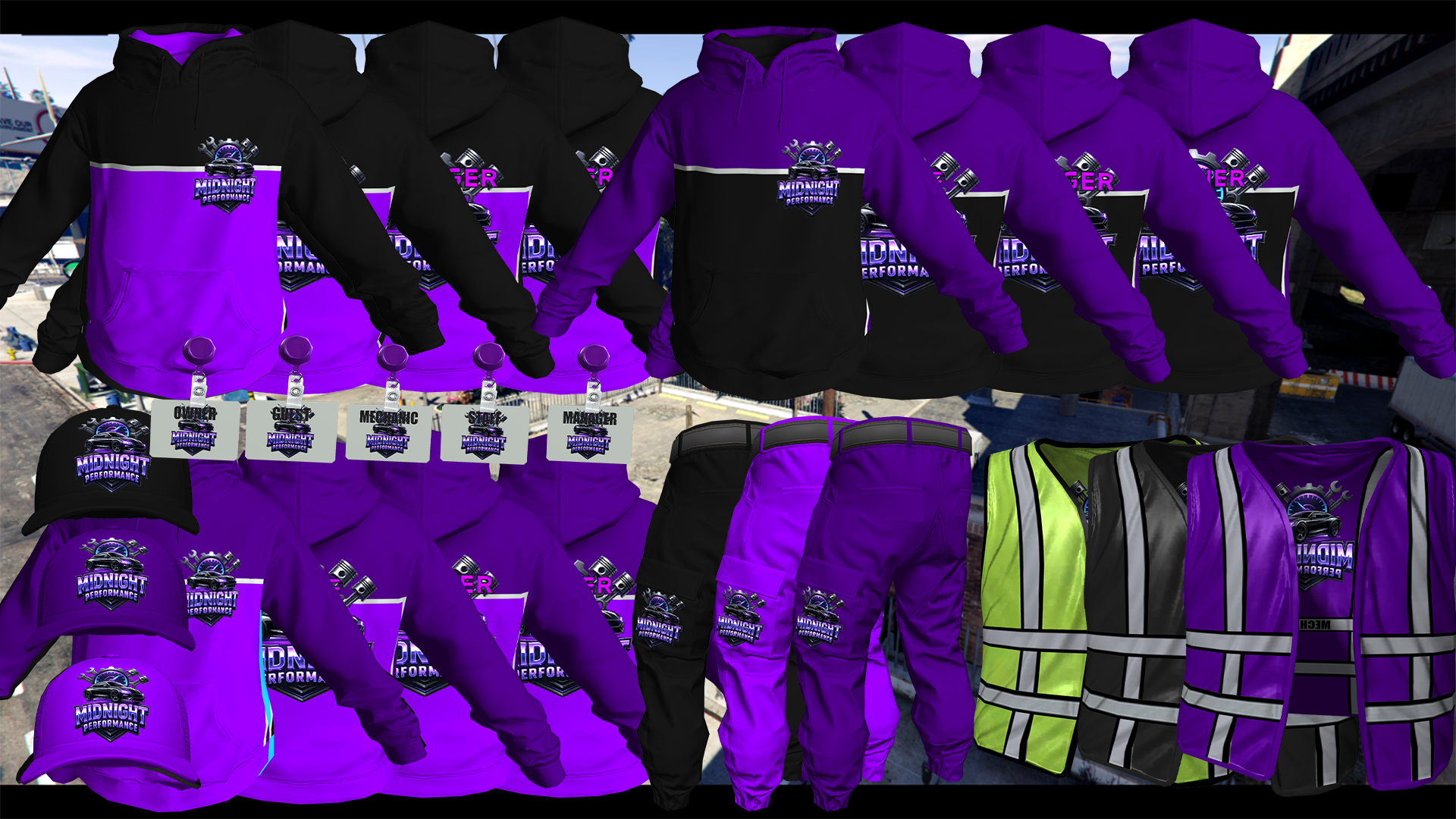 Midnight Performance Hoodies [M+F]