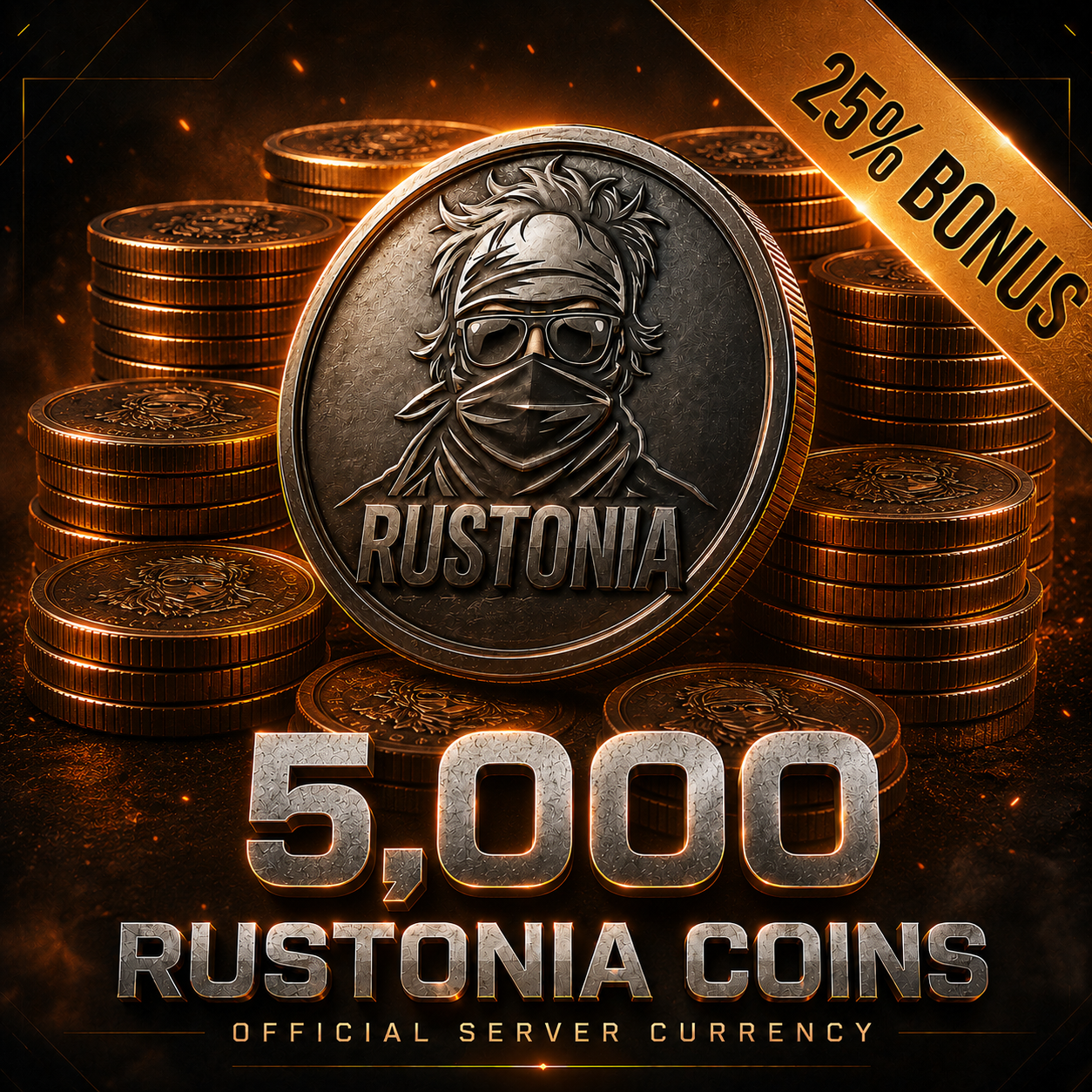 5000 RUSTONIA COINS