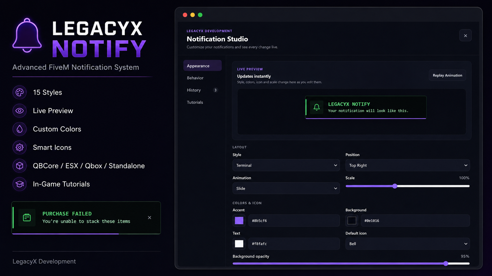 LegacyX Notify