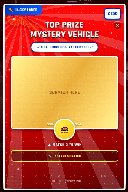 CarLottery Creator — Vehicle Scratch Cards & Lucky Spin