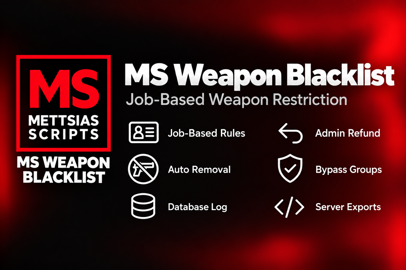 [ESX] MS Weapon Blacklist