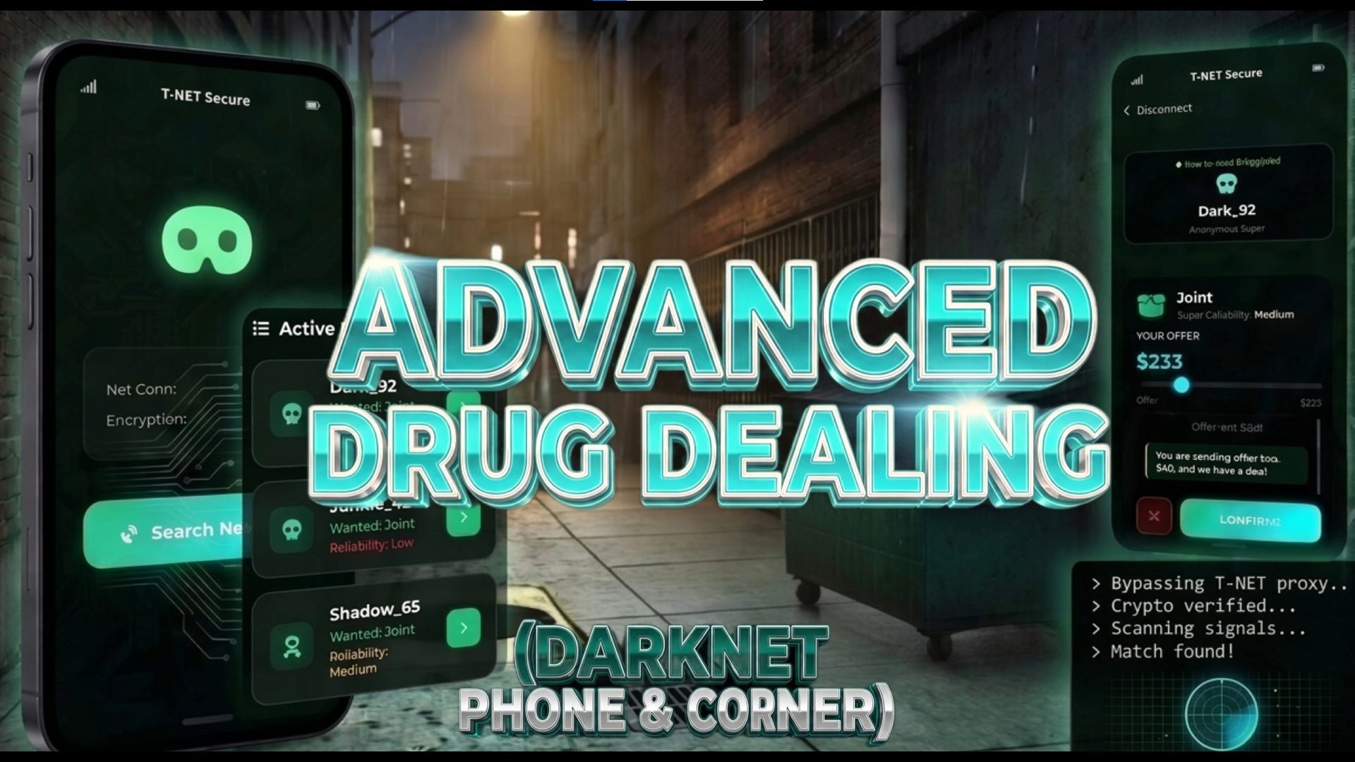 Advanced Drug Dealing (Darknet Phone & Corner)