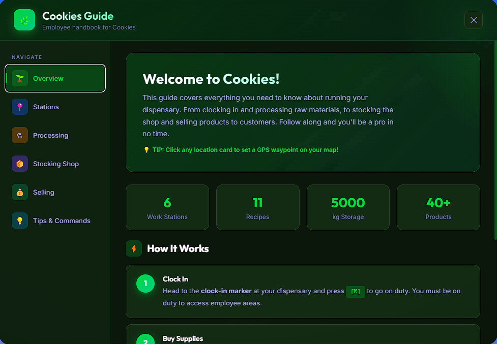 🍪 COOKIES DISPENSARY | BUSINESS ACCESS