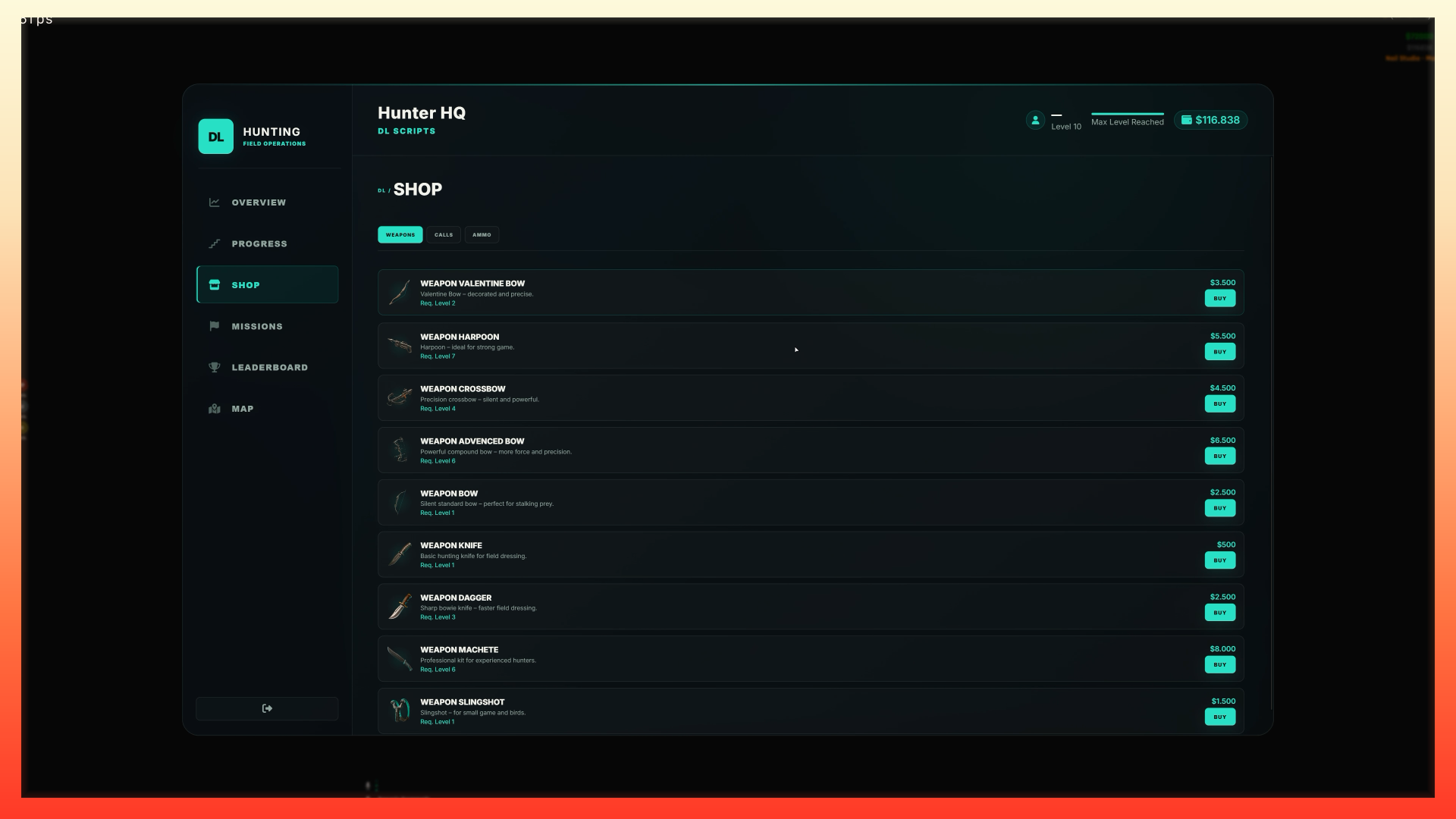 Hunting 2.0 | Complete Progression-Based Hunting System  with MLO