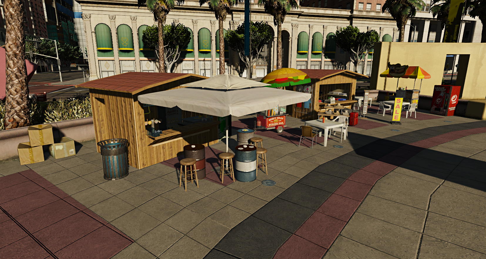 Wooden Market Stall