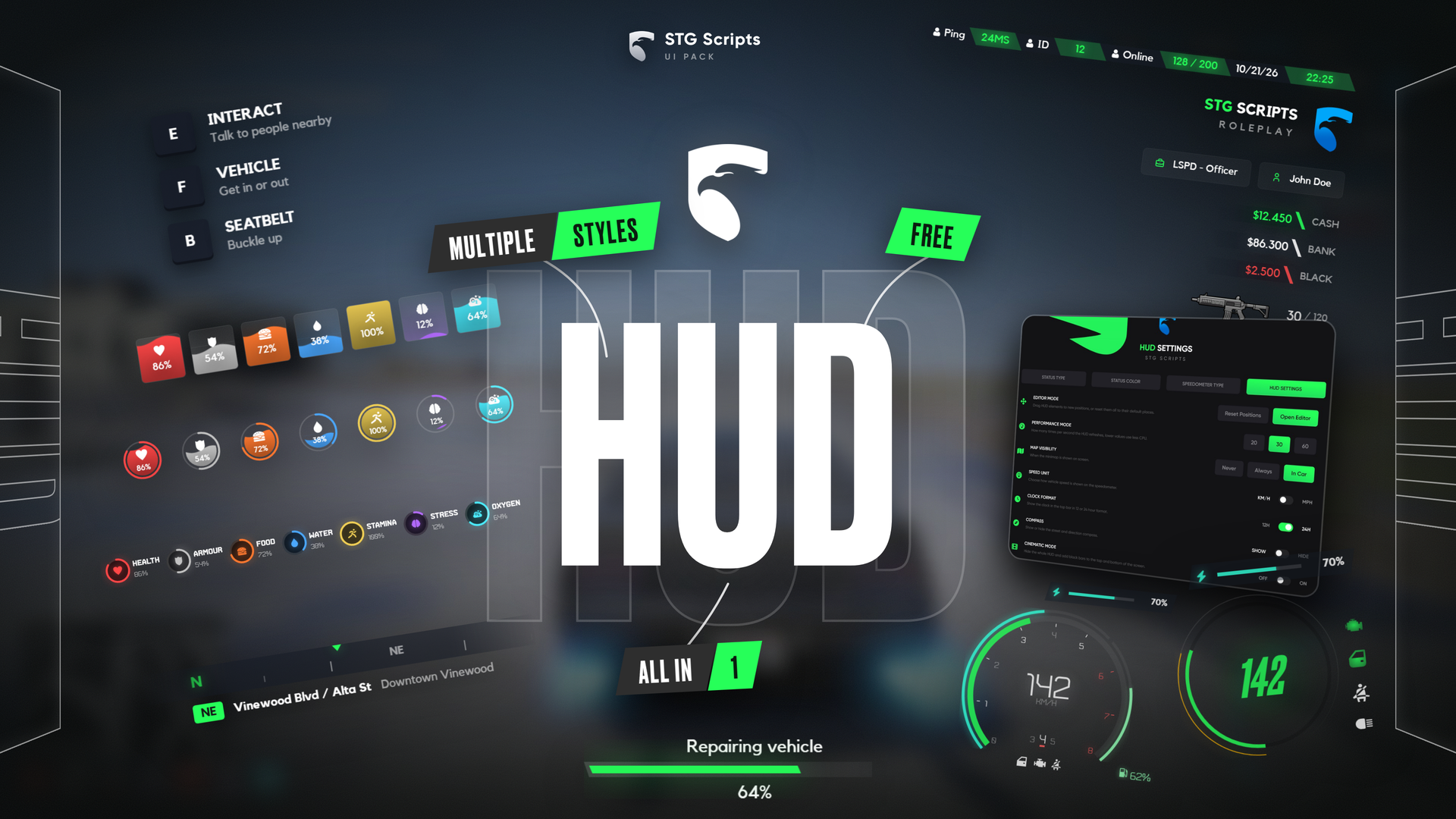 FiveM UI Pack: Hud Script