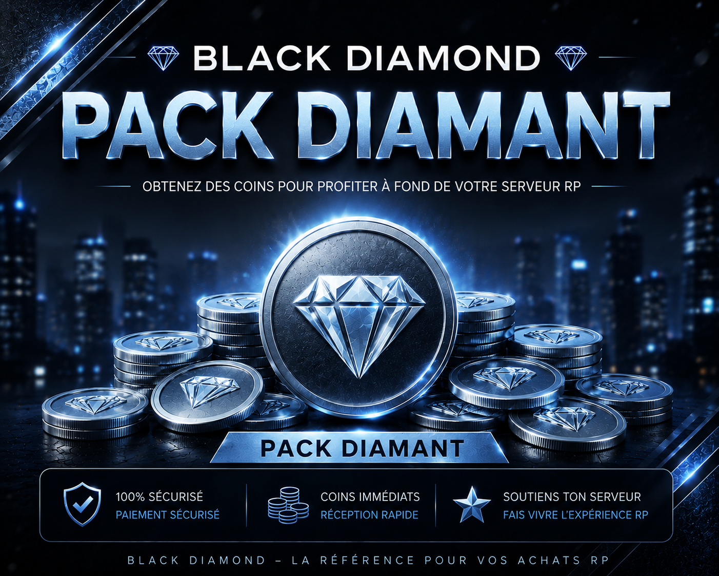 Pack Diamant 2500 Coins + 250offerts