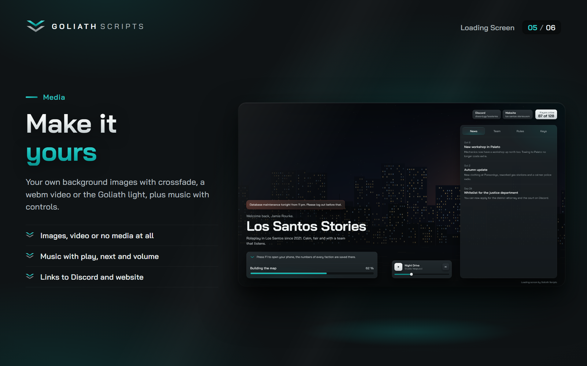 Loading Screen FiveM script, screenshot 5