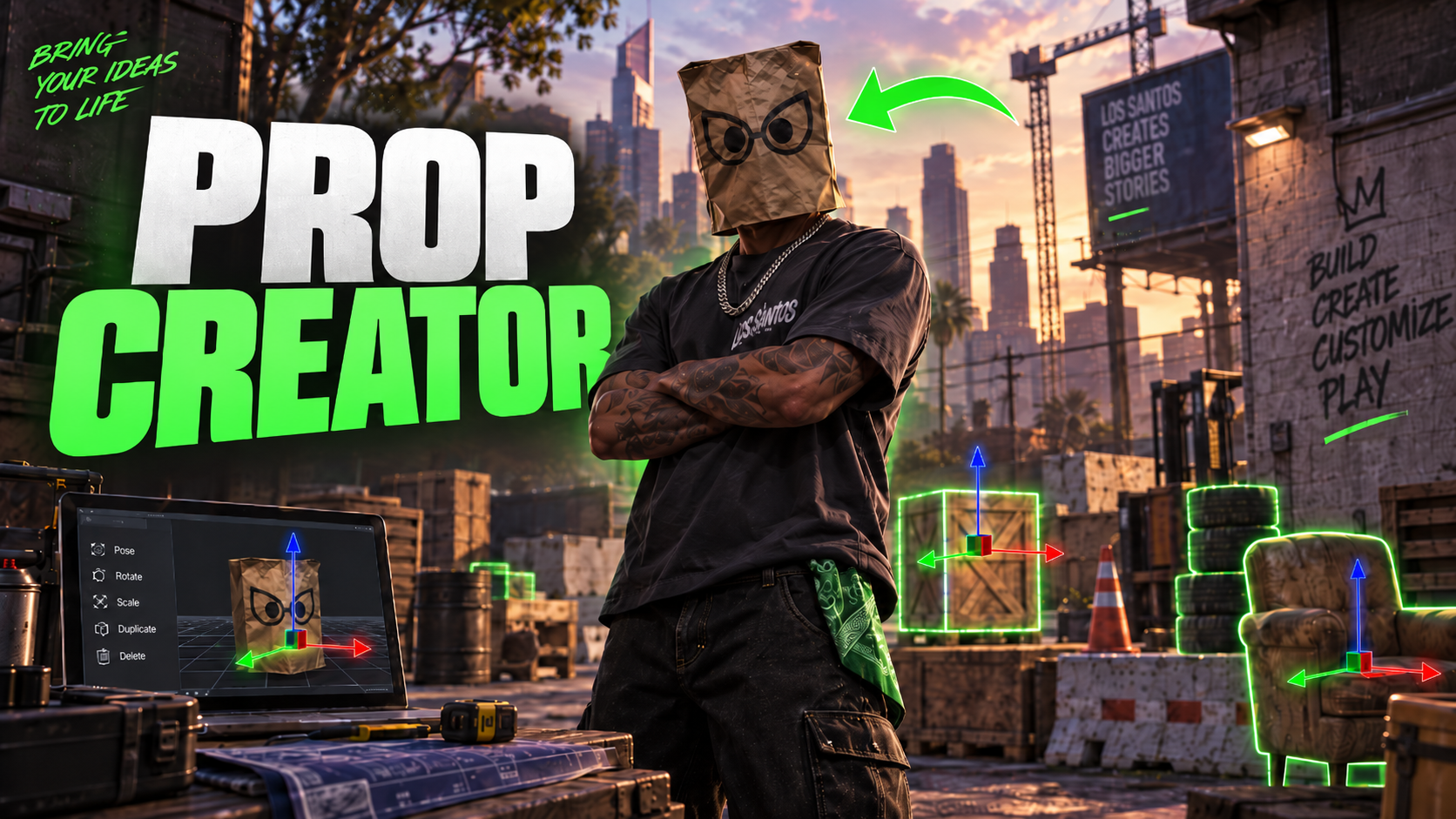0Lag Prop Creator | [ESX,QB,QBOX]