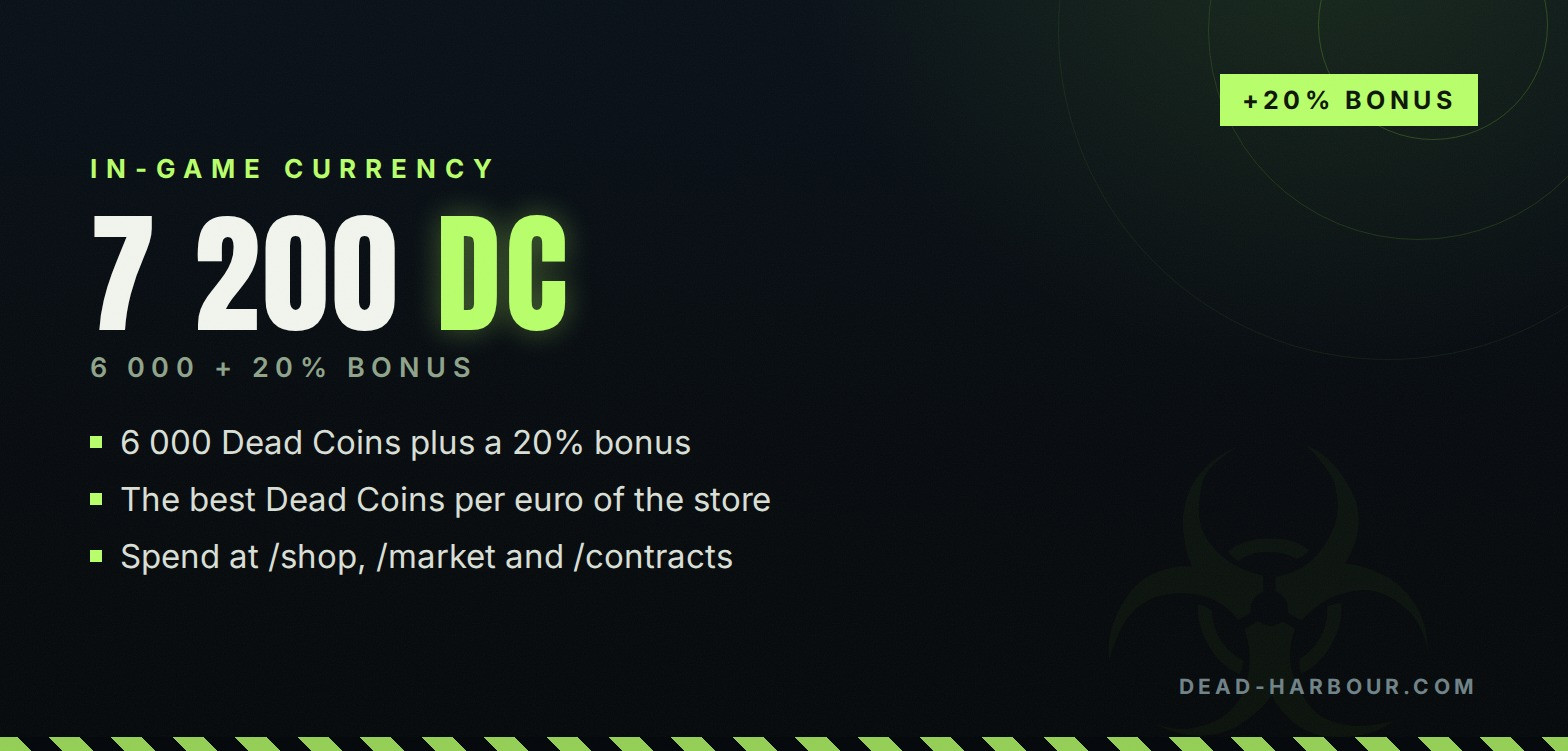 6 000 Dead Coins (+20% bonus)
