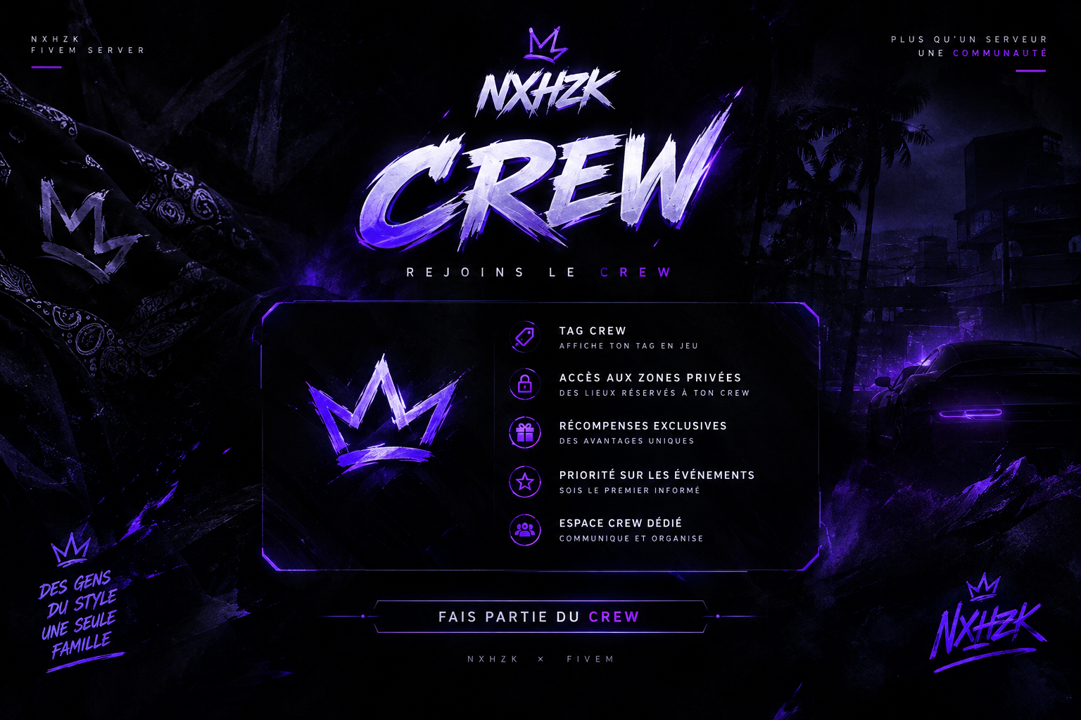 Création de crew